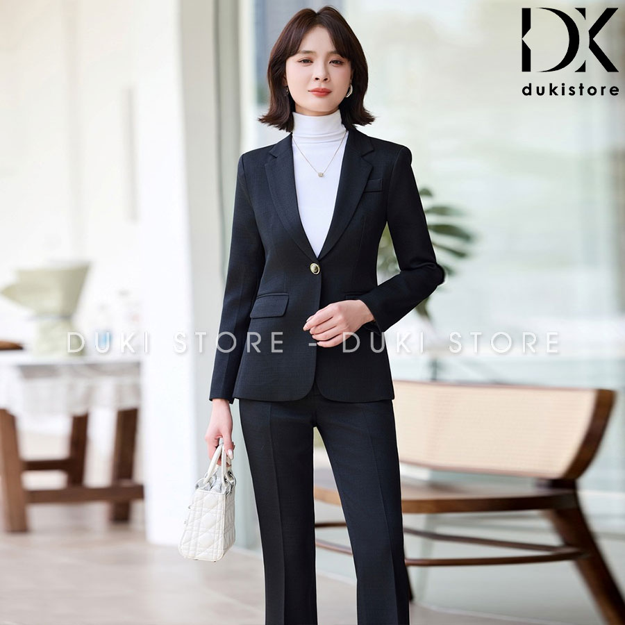 bộ vest nữ 1 cúc màu đen ống suông cao cấp bo-vest-nu-1-cuc-mau-den-ong-suong-cao-cap-DKU0118-5.jpg